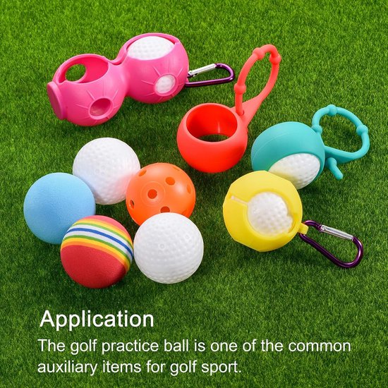 Schuimrubberen golfballen - Oefen golfballen EVA - Golfswing oefenen - Zacht en lichtgewicht - 42 mm - Regenboog — afbeelding 2