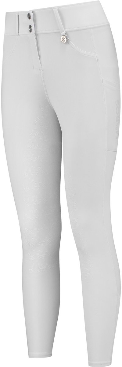Mevrouw Ros Hoge Taille Rijbroek Full Grip Amsterdam-Wit-S