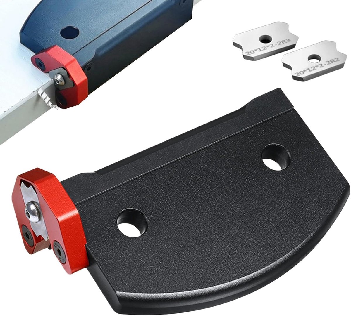 Kantenband Trimmer - Randbewerker Handtrimmer - Fineer Aanbrengen - Precisie Bramen Verwijderen - 13 x 10 x 3 cm - Aluminium