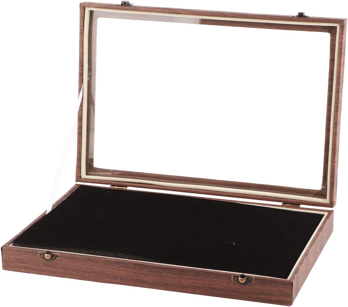 Pin Vitrine - Badge Display - Collecties Tonen - Stofdicht Glas - Niet gespecificeerd - Zwart