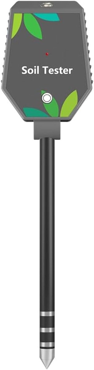 Bodemmeter - Tuinmeter - Planten Verzorgen - 8 Functies - 33 x 9 x 4 cm - Grijs
