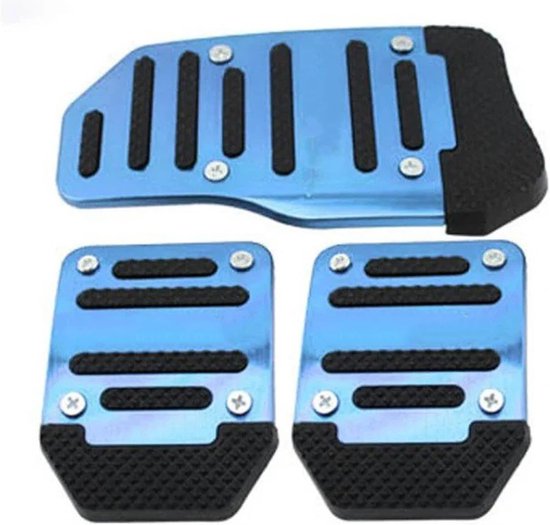 Universele Pedaalhoezen - Auto Pedaal Set - Verbeterde Grip - Eenvoudige Montage - 3 Delig - Rood van universele — afbeelding 2