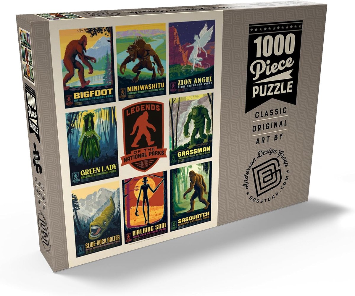 Legpuzzel National Parks - Poster Puzzel - Ontspannen Vrije Tijd - Hoge Resolutie Print - 1000 Stukjes - Multicolor