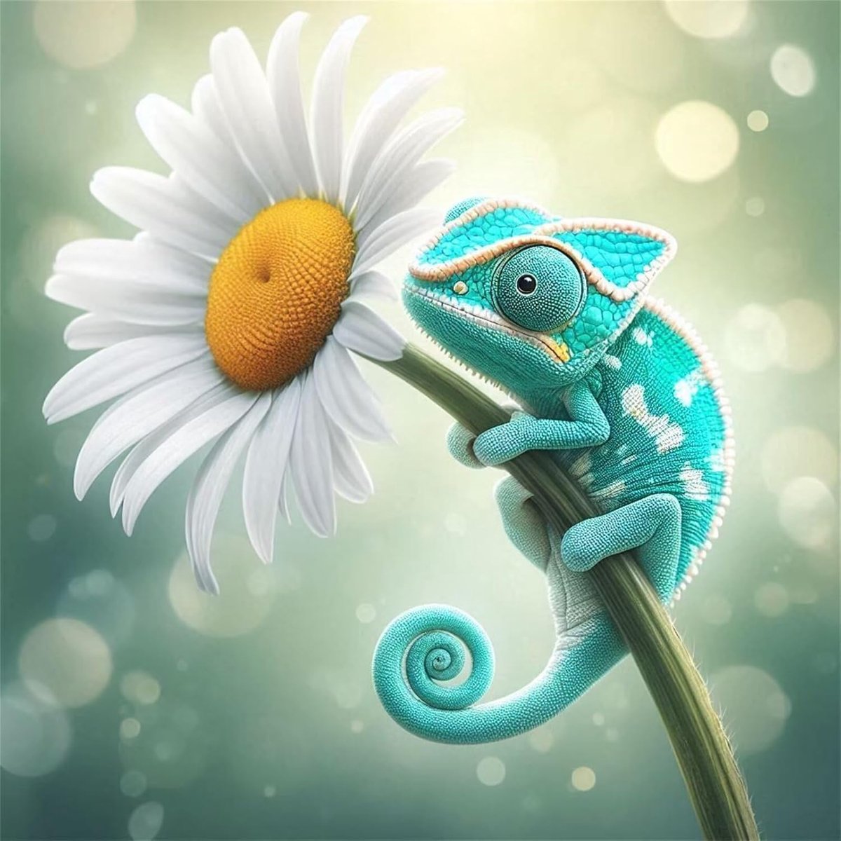 Legpuzzel Kameleon - Puzzel Volwassenen Kind - Ontspanning Thuis - Met Poster - 70 Stukjes 16x16cm - Gekleurd