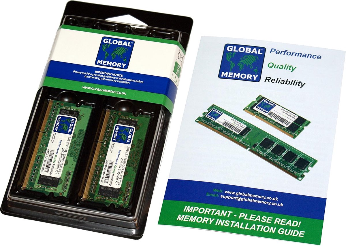 Geheugen RAM Kit - RAM modules - Laptop Upgrade - DDR4 SODIMM - 8GB (2x4GB) - Niet van toepassing