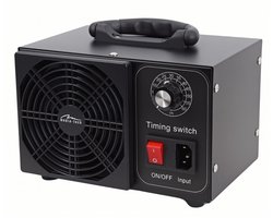 Mediatech - Ozongenerator voor desinfectie en luchtzuivering - 60.000 mg/u - TIMER - 140 W, metalen behuizing