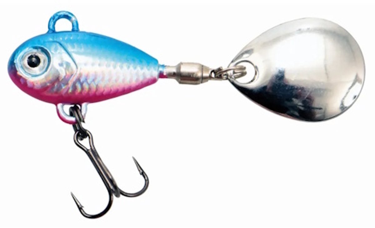 Predox Fat Tail Spinner 8 g - veelzijdig Predox kunstaas met realistische actie voor forel, baars en snoekbaars Blue