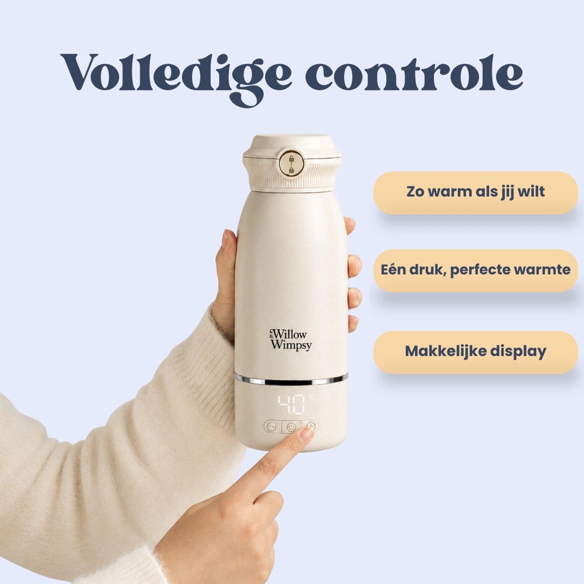 Draagbare Flessenwarmer Onderweg - Draadloos thumbnail 4