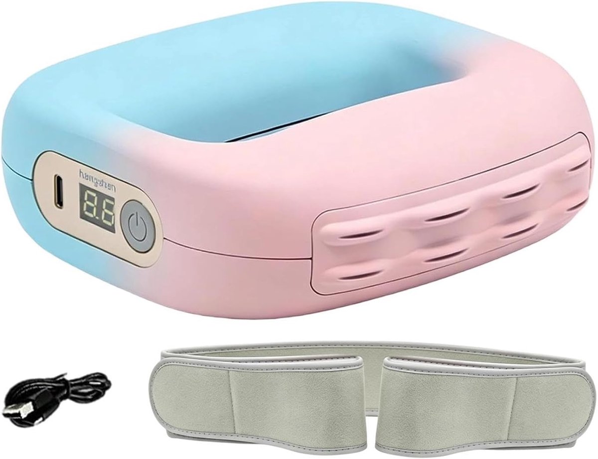 Fullbody Massagering - Fascia Ring - Spierontspanning Thuis - 8 Trillingsmodi - 17.5 x 8 x 14.5 cm - Zwart