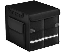 Kofferbak Organizer - Auto Opbergbox - Auto Opruimen - Opvouwbaar Met Deksel - 36L - Zwart