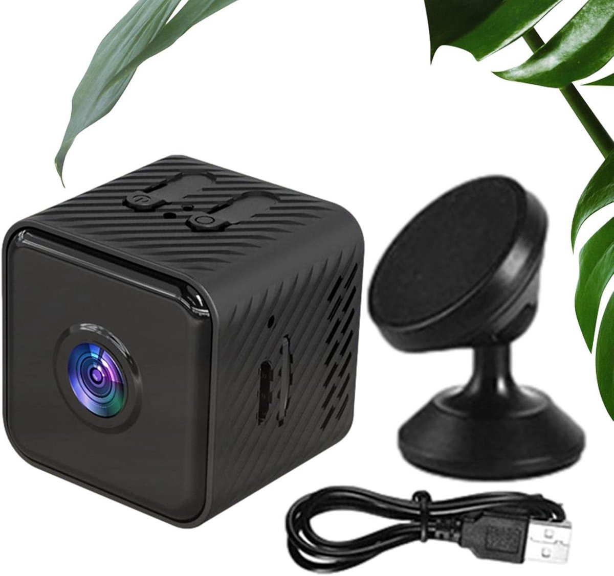 Beveiligingscamera Binnen - Slimme Camera - Huisbewaking - Bewegingsdetectie - 1080p HD - Zwart