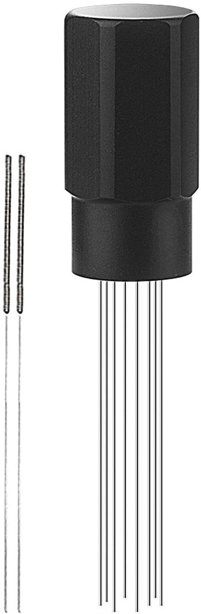Espresso Tool - Koffie Mixer - Perfecte Espresso - Aluminium Handvat - 10.3 cm - Zwart