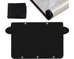 Voorruit Sneeuwdeken - Autohoes Winter Zon - Bescherming tegen Weer - Magnetische Bevestiging - 173 x 120 cm - Zilver Zwart