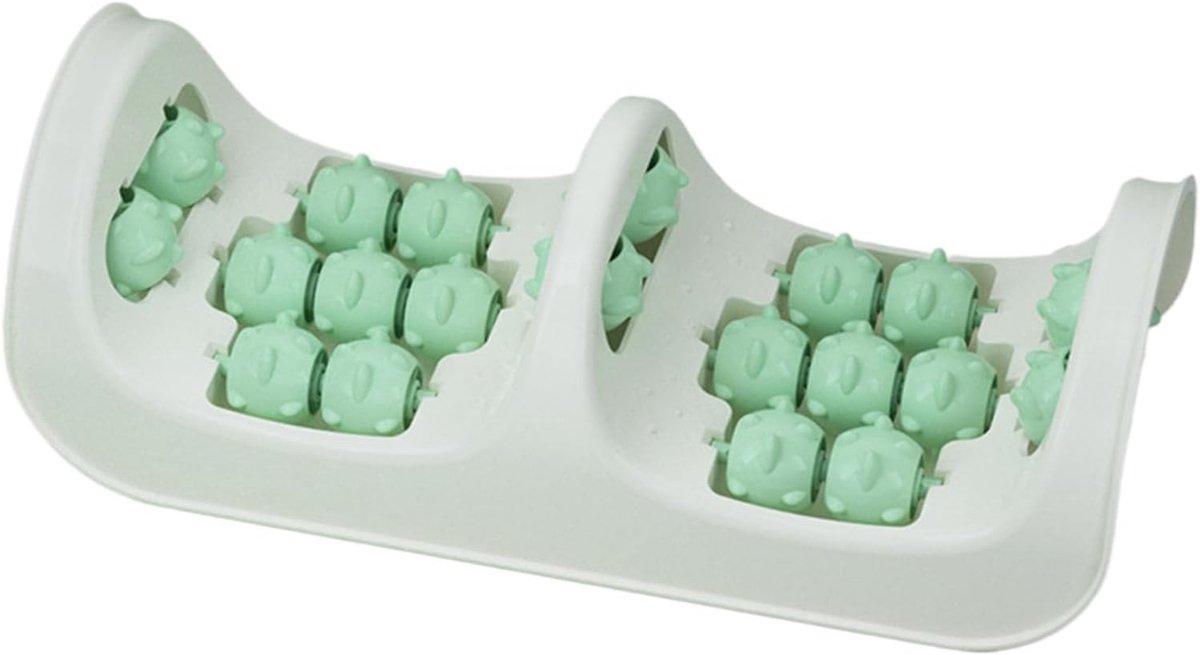Voetenroller - Massage Tool - Spierherstel Bevorderen - Dubbele Wiel Stimulatie - 34 x 15 x 11 cm - Niet gespecificeerd