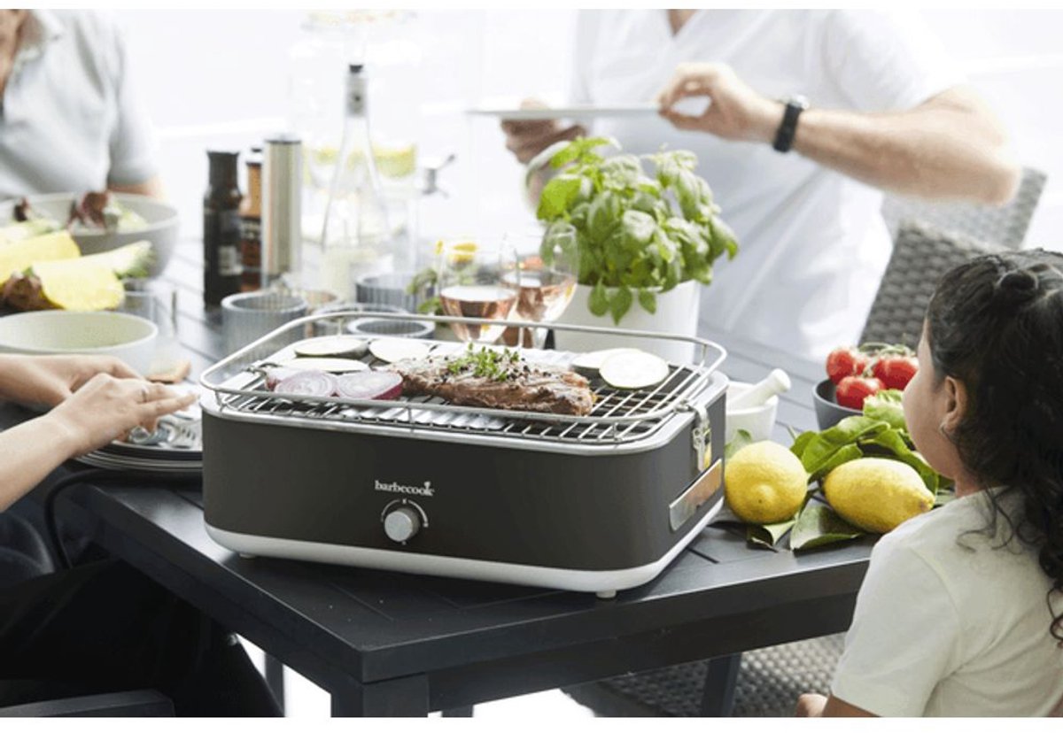 Barbecook E-Carlo - Barbecue électrique de table - Midnight Grey