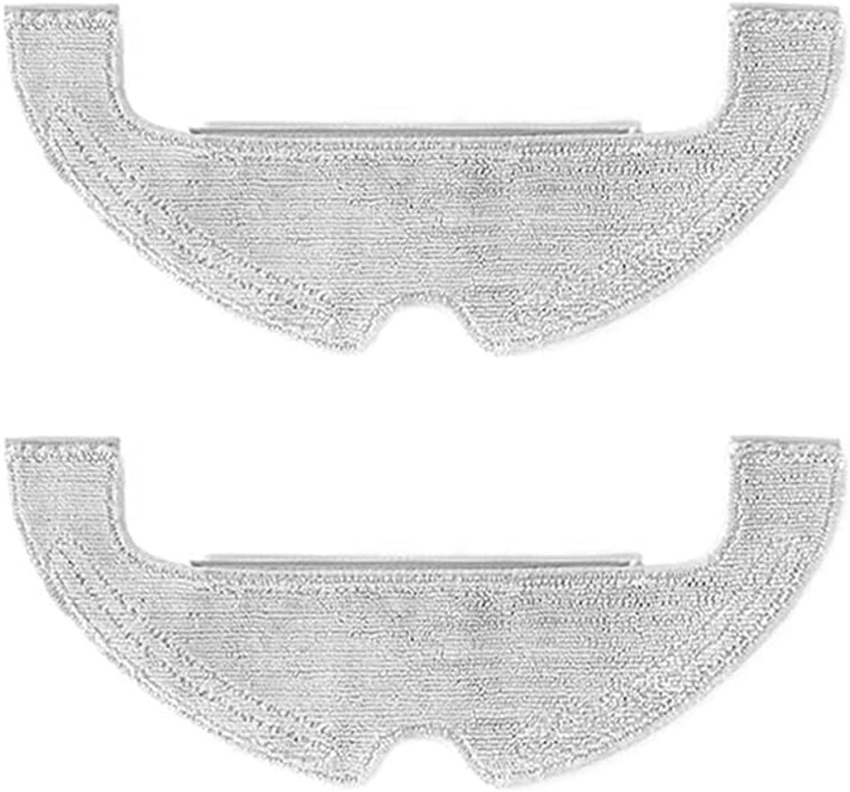 Dweildoek Vervanging - Mop Pad Rag - Robotstofzuiger Onderhoud - Hoge Absorptie - 31 x 14cm - Grijs