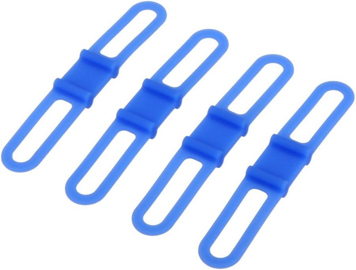 Fietsbandjes - Bandenhouder - Bevestigen Accessoires - Hoge Weerstand - 4 Stuks - Blauw