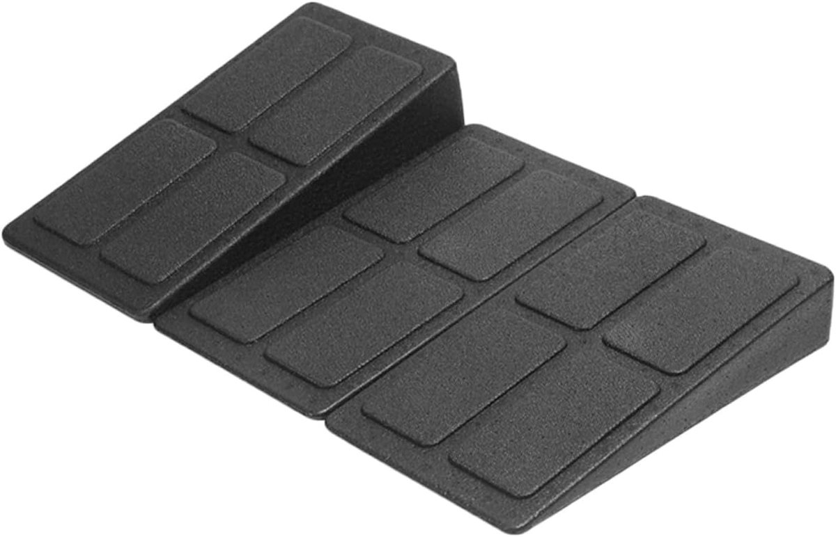 Calf Stretcher Set - Schuine Plank - Fitness Oefeningen - Volledig Gemonteerd - 30 cm Lengte - Zwart