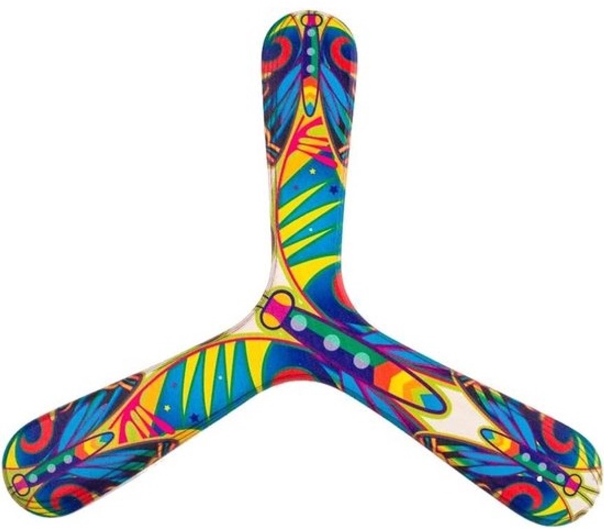 Houten Boemerang - Vlindermotief Vanger - Buiten Spelen - Vlinder Vorm - 24 cm - Meerdere kleuren
