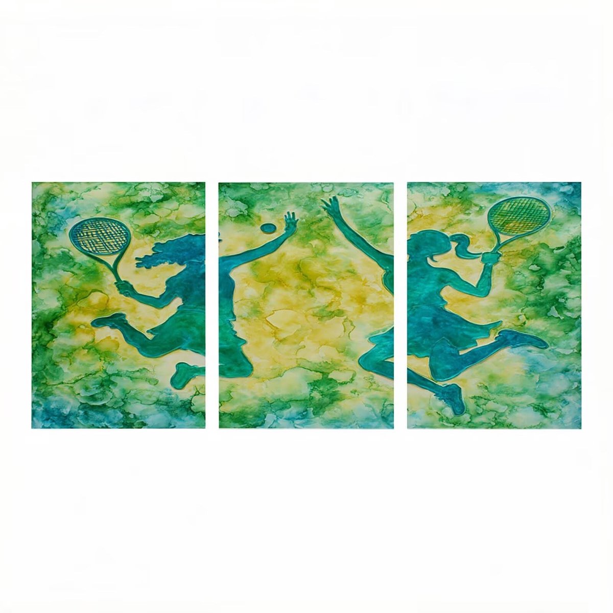 Lichtgevende Schilderset - 3 Stuks Tennis - 40 x 60 cm