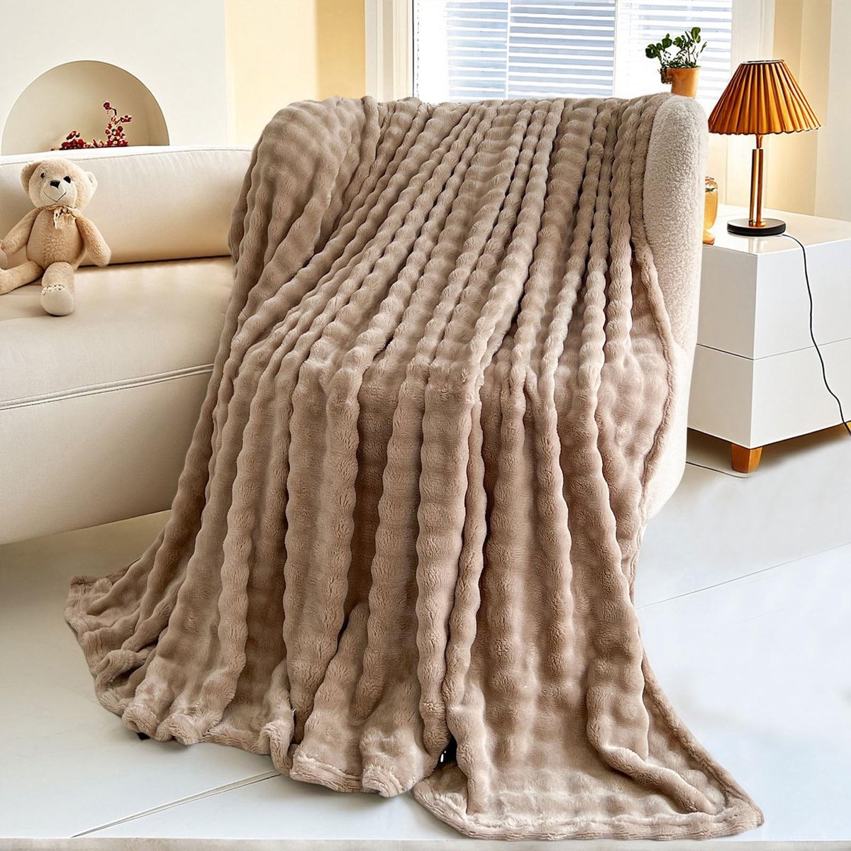 Fleece Dekentje - Warm en Lichtgewicht - Bruin