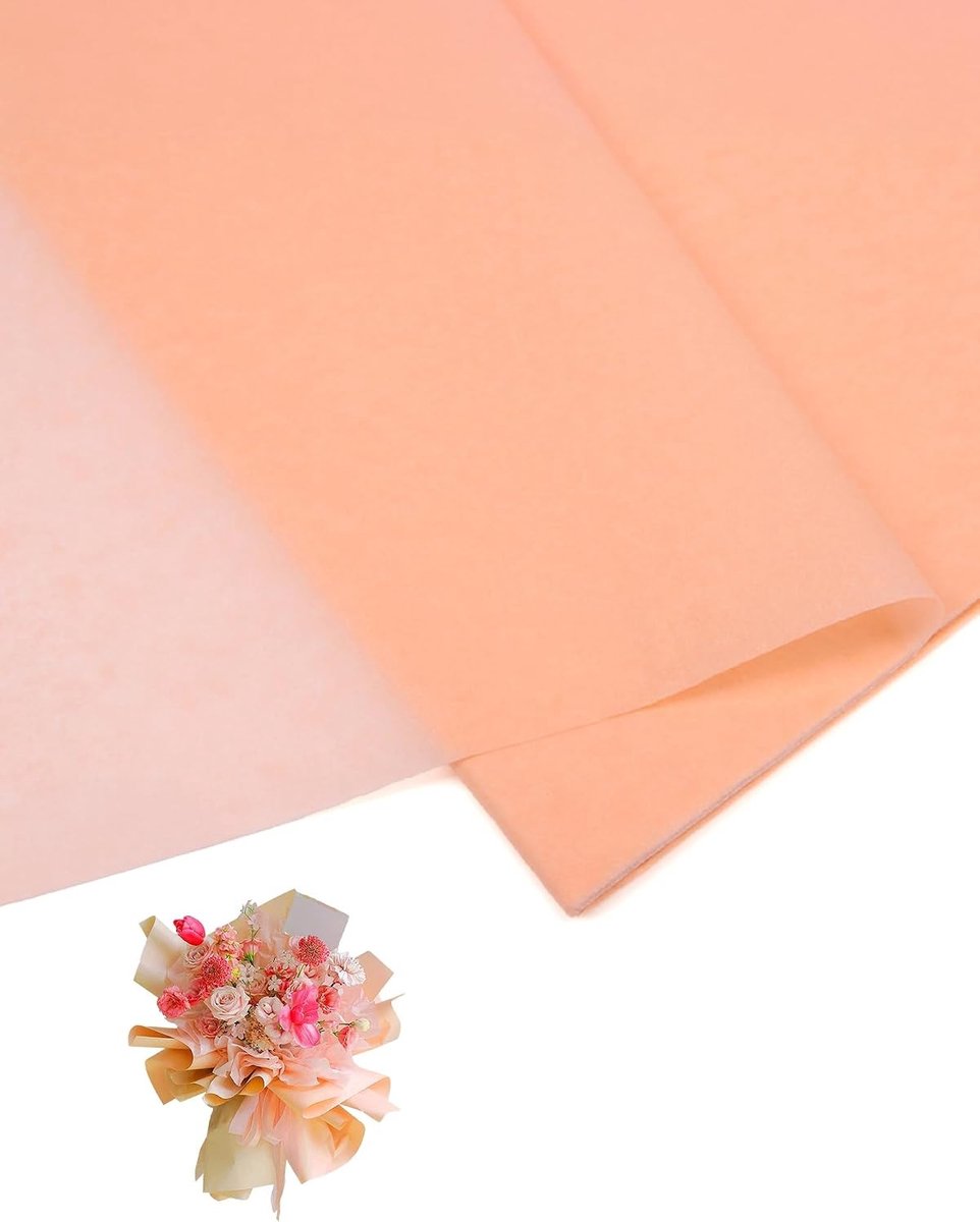 40 Vellen Bloemen Inpakpapier voor DIY, Bruiloft, Verjaardag en Valentijnsdag - Creatieve Florist Benodigdheden, 19.6x27.5 cm