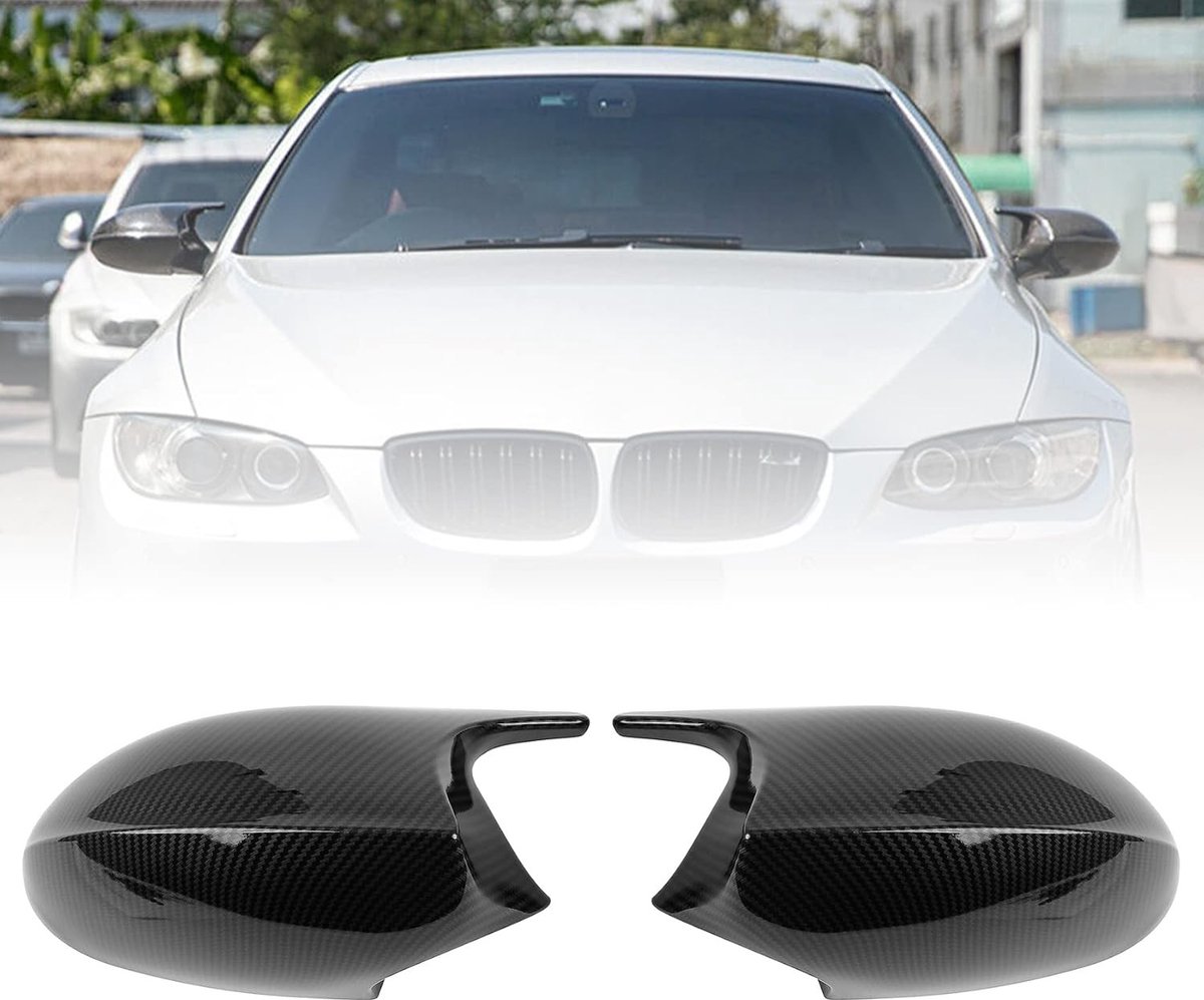 Zijspiegels Covers Vervangingsset voor BMW E81 E87 E90 E91 E92 E93 - Carbon Fiber Look, Duurzaam en Stijlvol