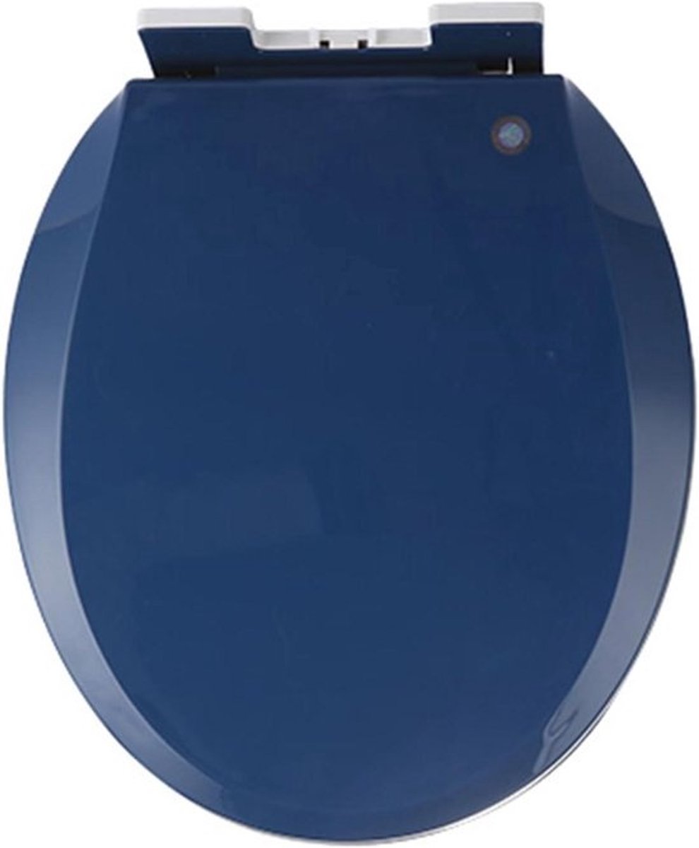 Toiletbril met Softclose - WC bril Toiletdeksel - Badkamer Upgrade - Snel Los te Koppelen - Universele Ronde Pasvorm - Marineblauw