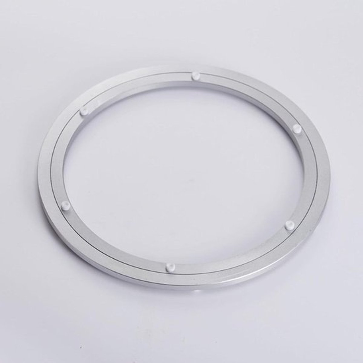 Draaibare Lager - Draaivoet Tafel - TV Draaien - 360 Graden Rotatie - 35 cm - Zilver