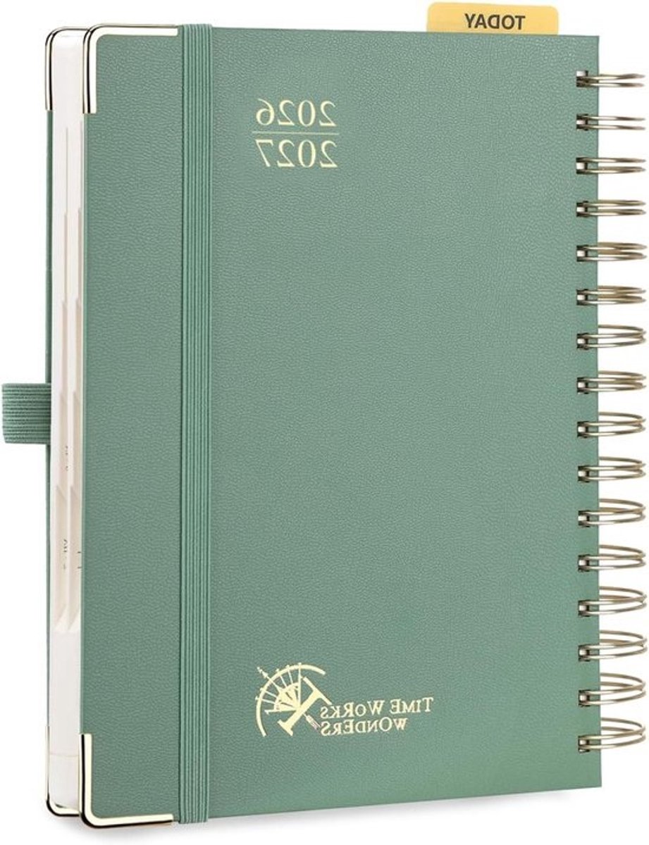 Agenda 2026 2027 - Dagplanner Schoolplanner - Afspraken Plannen - 1 Pagina Per Dag - A5 215 x 145 cm