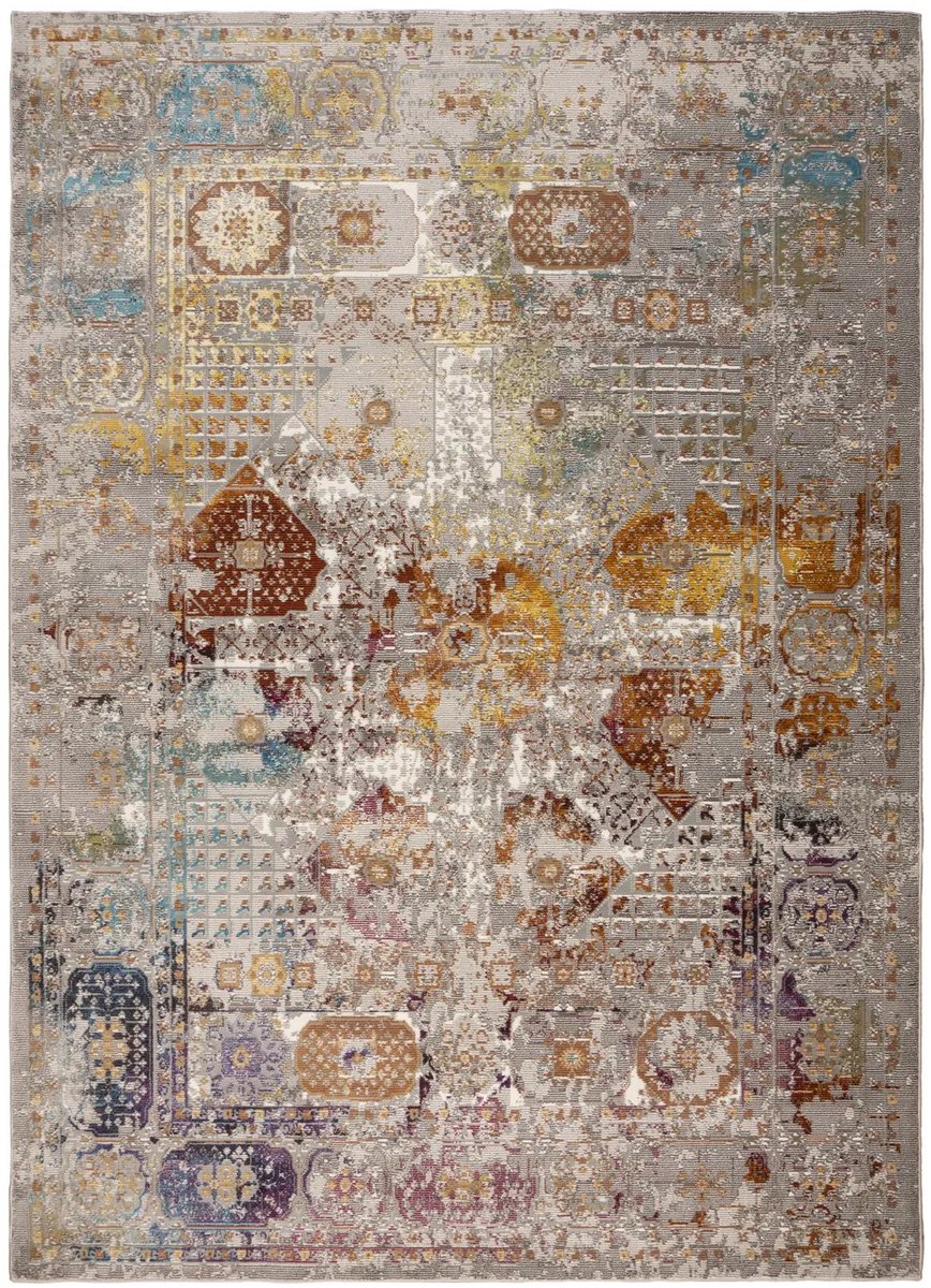Dutch XXL Vintage Vloerkleed | Tapijt | Picasso | Verweerd | Multikleur | 133x190 cm