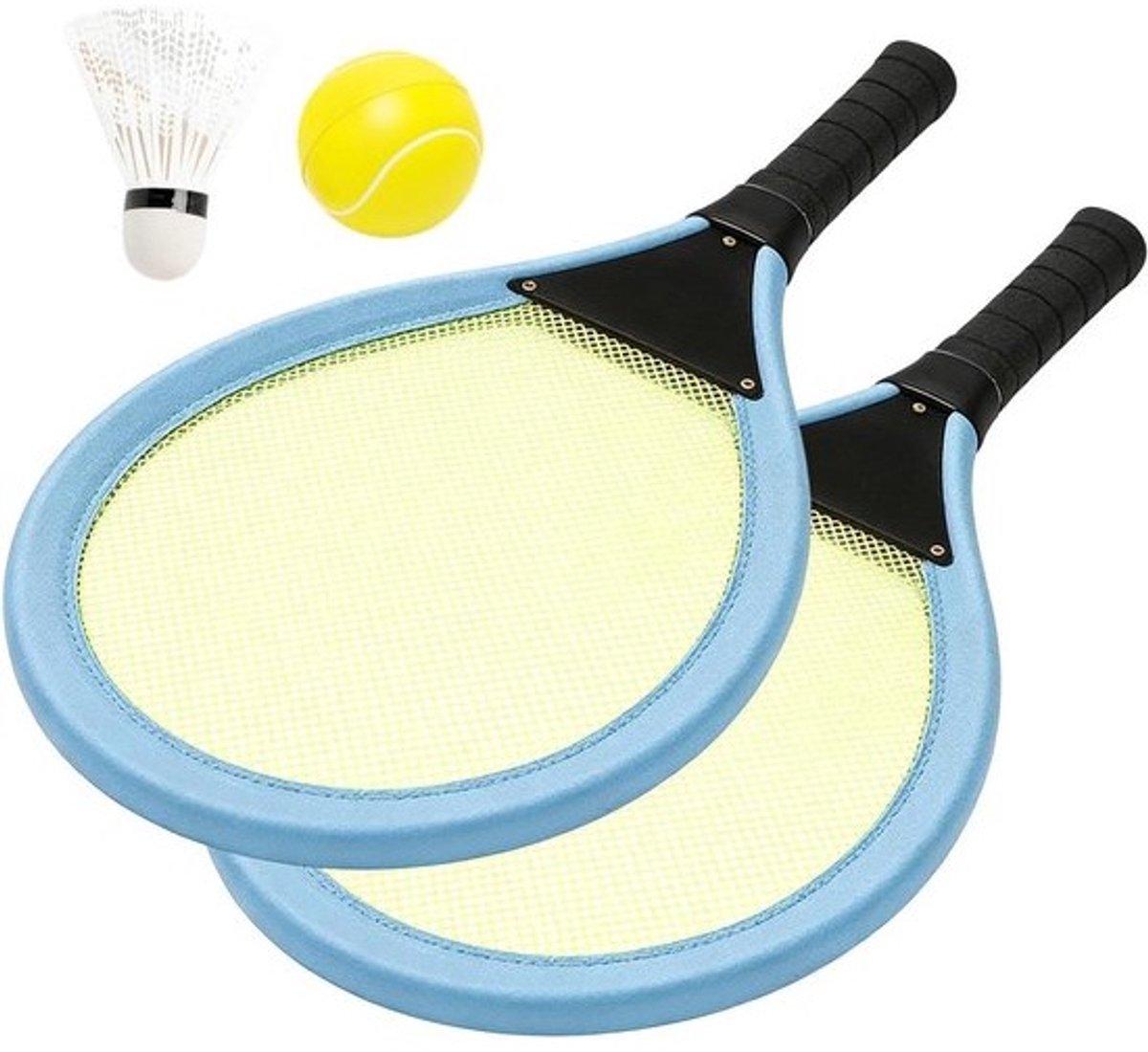 Badminton Set Kinderen - Ouder-Kind Spel - Buiten Spelen - Stabiel Driehoeksframe - 54 cm - Multicolor