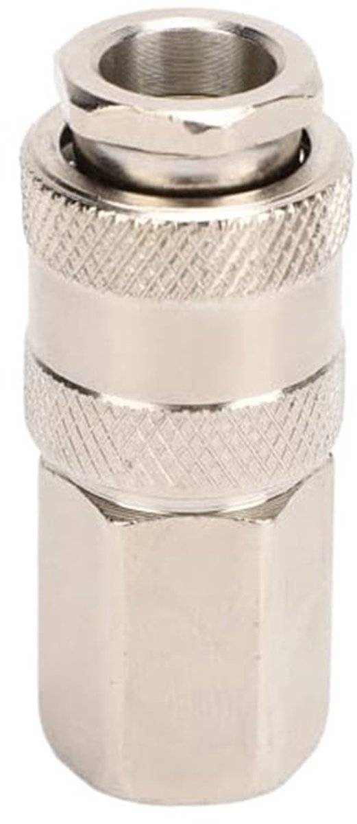 1/4 inch M-stijl vrouwelijke NPT-koppeling van staal voor luchtslangen, zorgt voor veiligheid en voorkomt lekken bij gebruik in diverse toepassingen