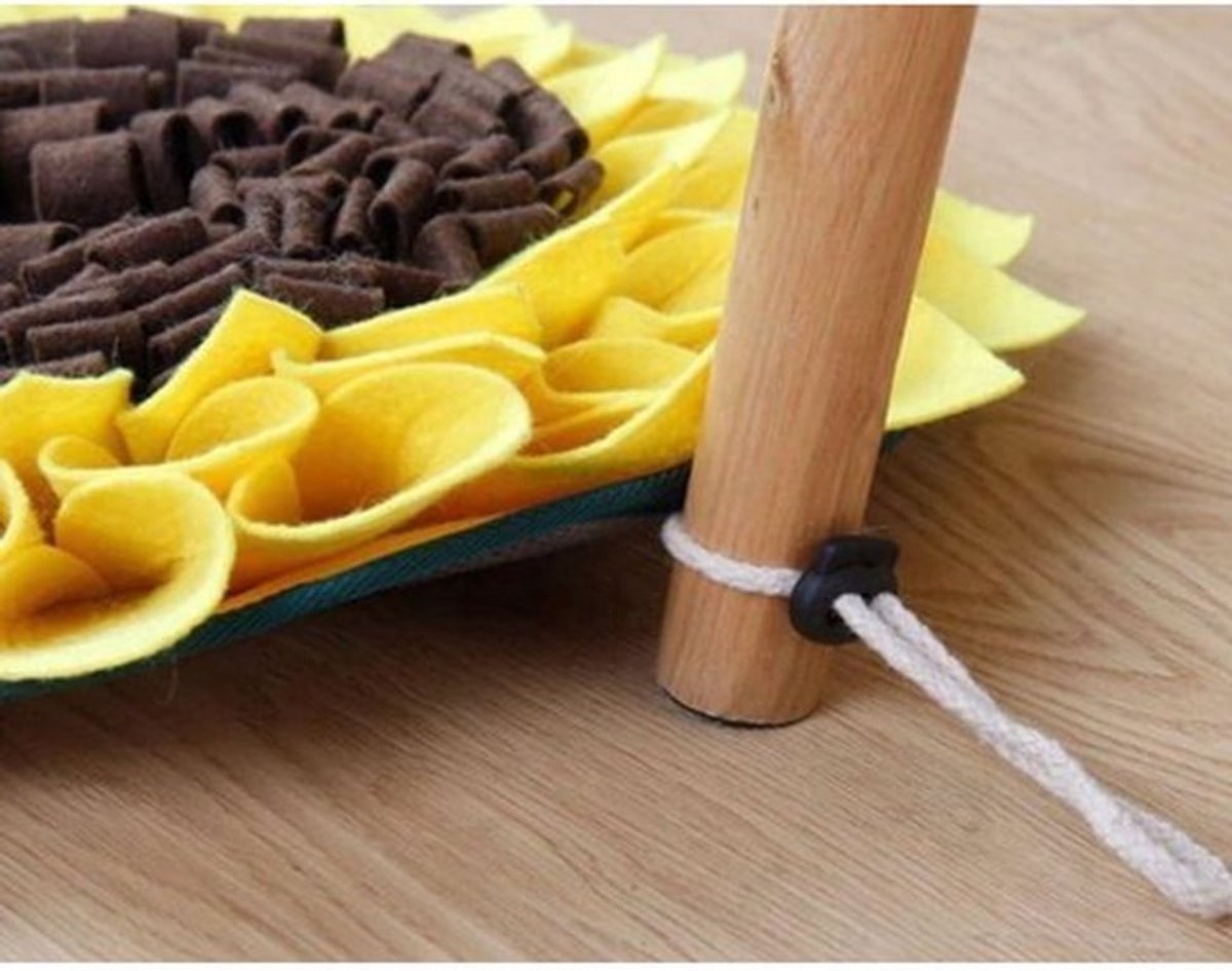 Zonnebloem Snuffelmat voor Honden – Snuffelmat Hond – Snuffelmat Honden – Puzzle Hond – 38X38