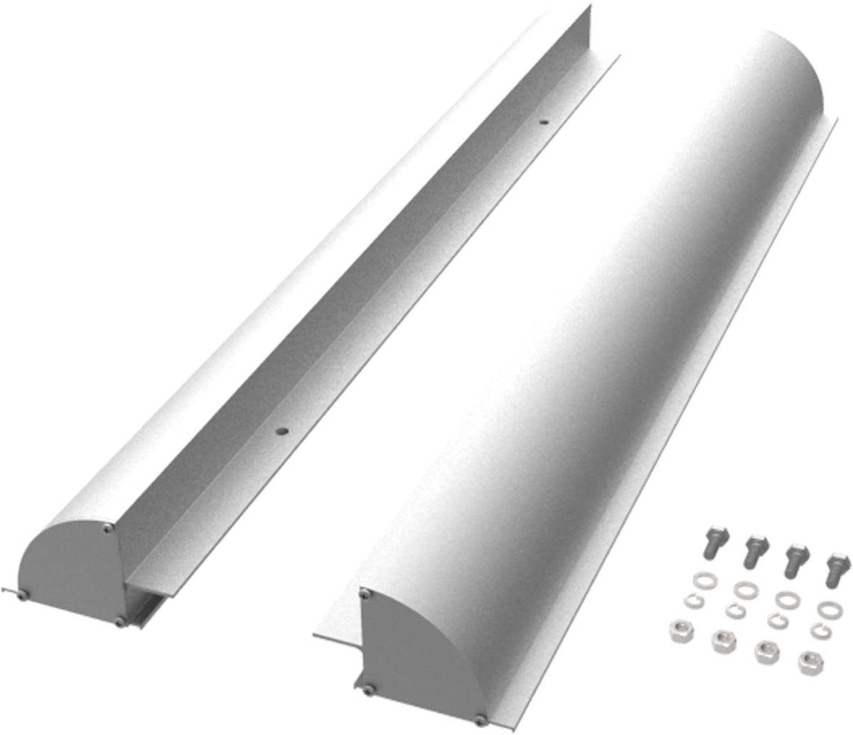 Aluminium Spoiler voor Zonnepaneel - 670 mm met Voorgeboorde Gaten