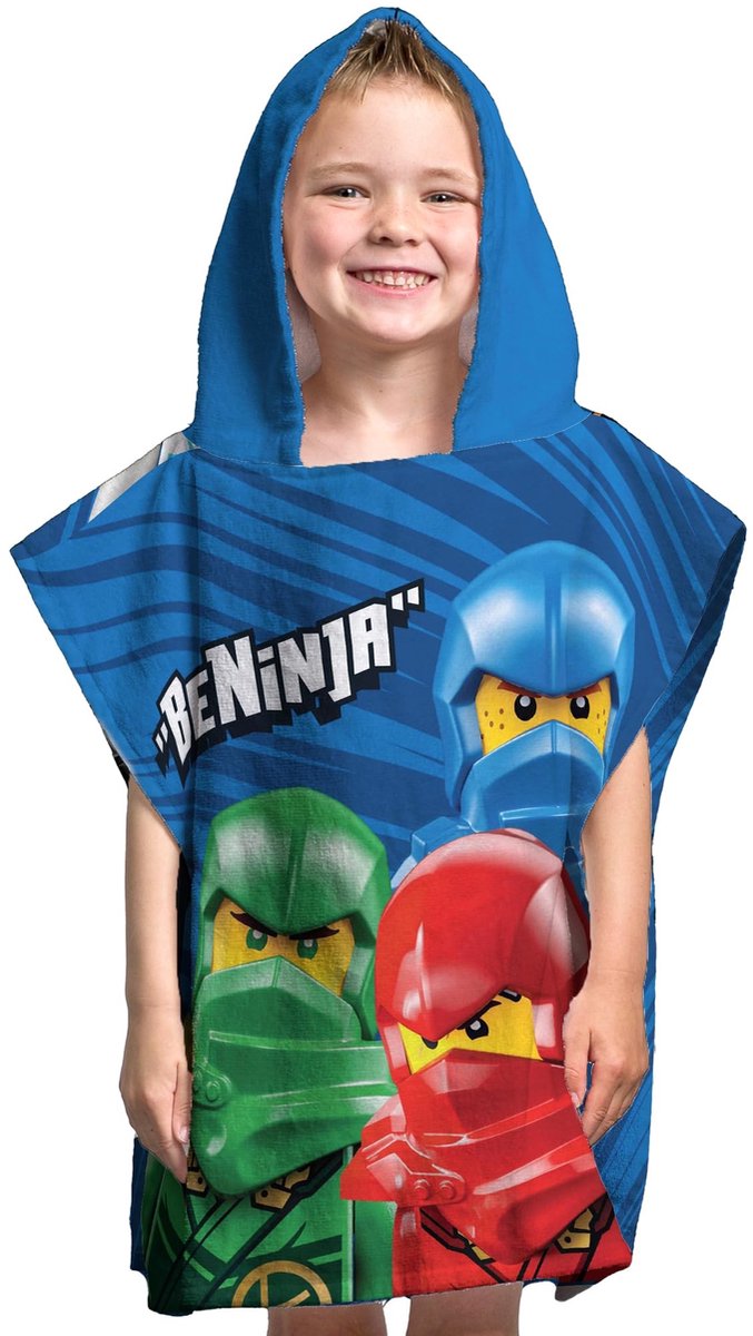 Lego Ninjago Poncho voor Kinderen met Capuchon - Multikleur