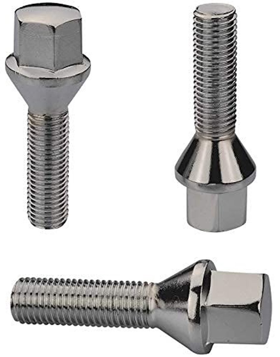 10 Wielbouten M14 x 1.5 x 30 mm - Chroom Conisch