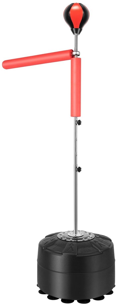Flexibele box-target - Watervulbaar met 14 zuignappen - Rood/Zwart