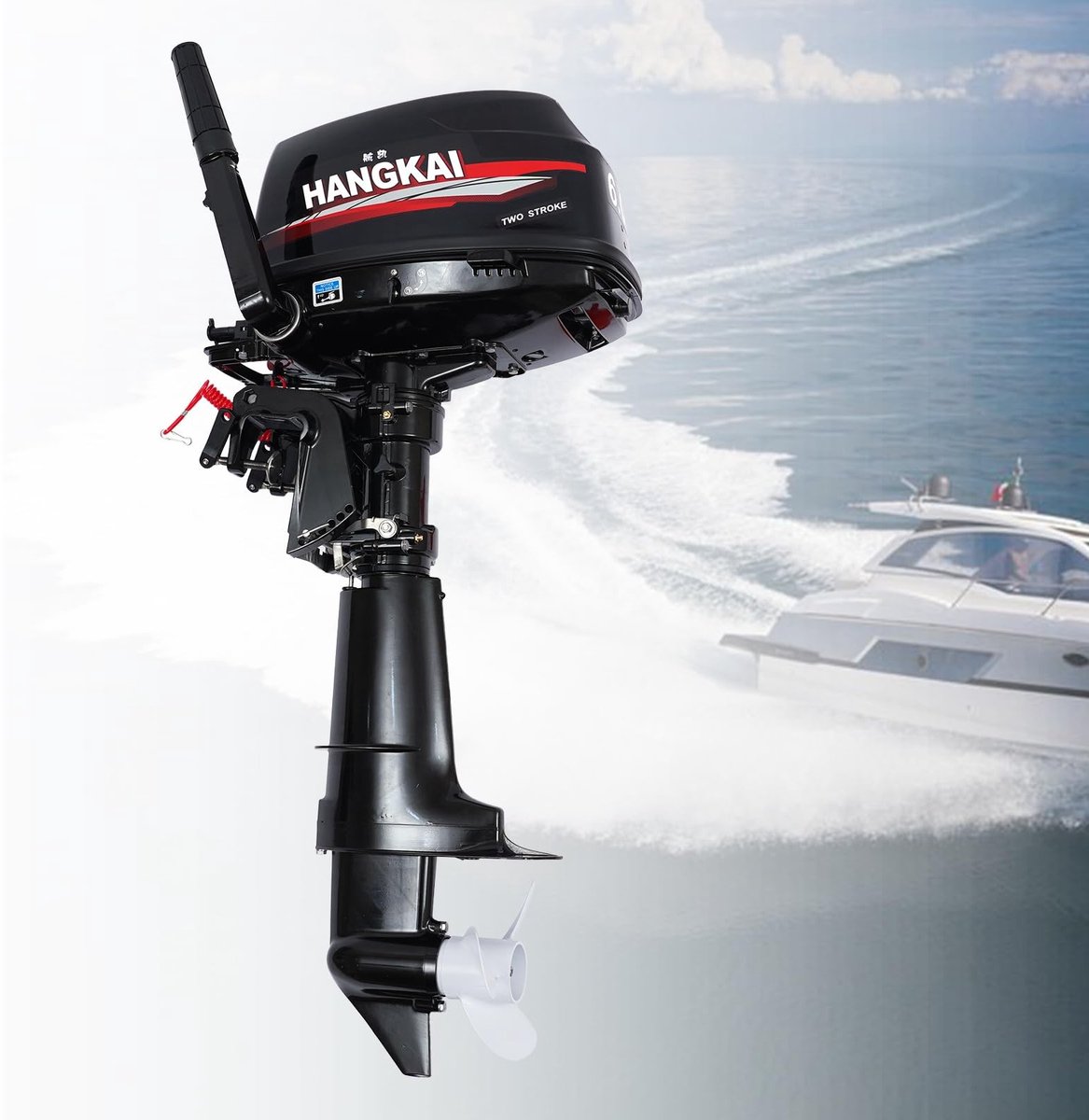 Buitenboordmotor - 2-takt 6 pk met waterkoeling