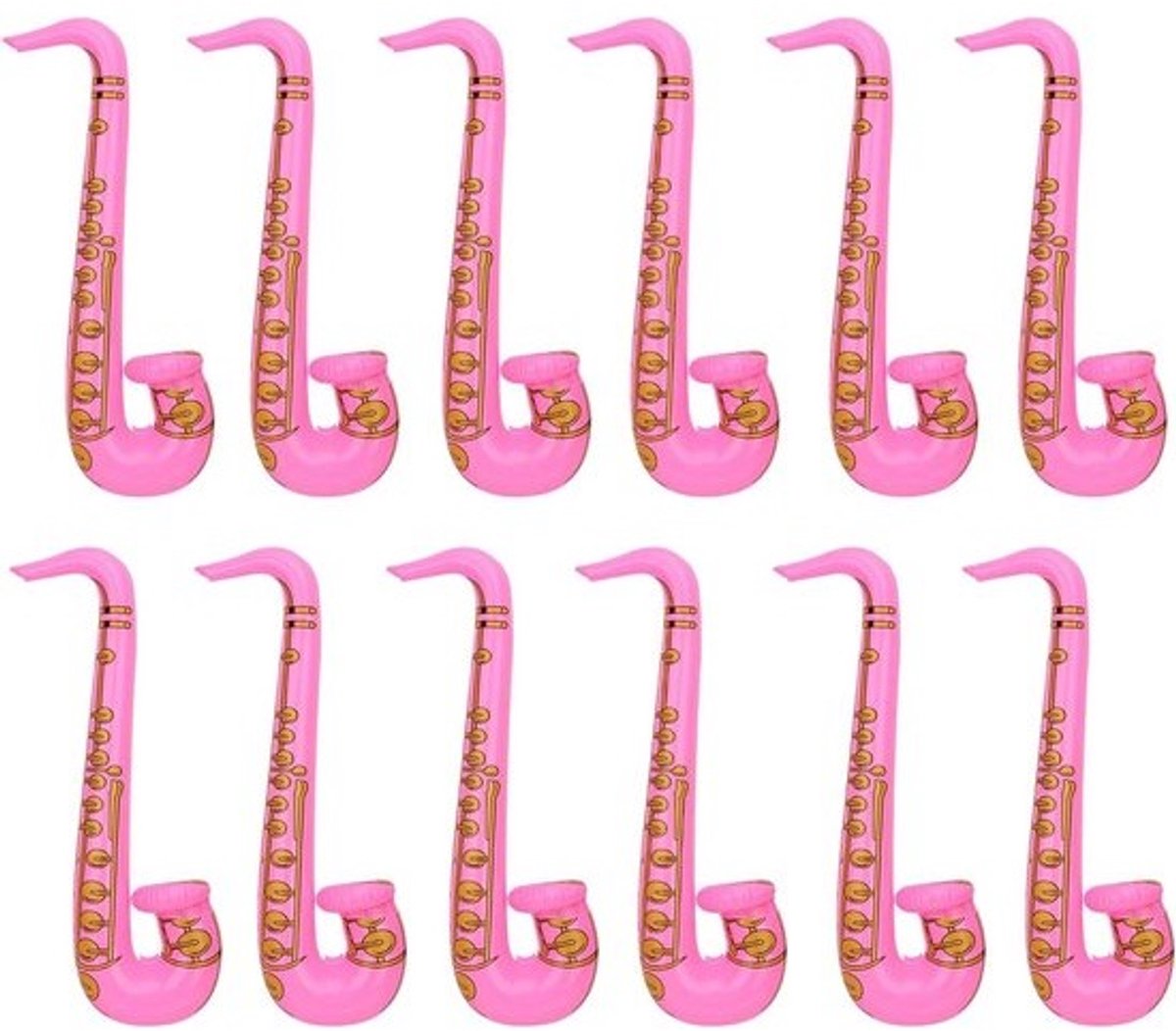 Opblaasbare Saxofoon - Muziek Speelgoed Ballon - Feest decoratie - Lichtgewicht en draagbaar - 75 cm - Roze