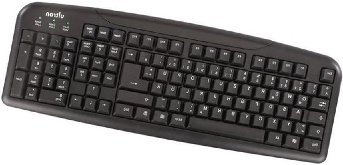 USB Toetsenbord - Qwertz Toetsenbord - Kantoorwerk - Duitse Lay-out - 180 m Kabel - Zwart