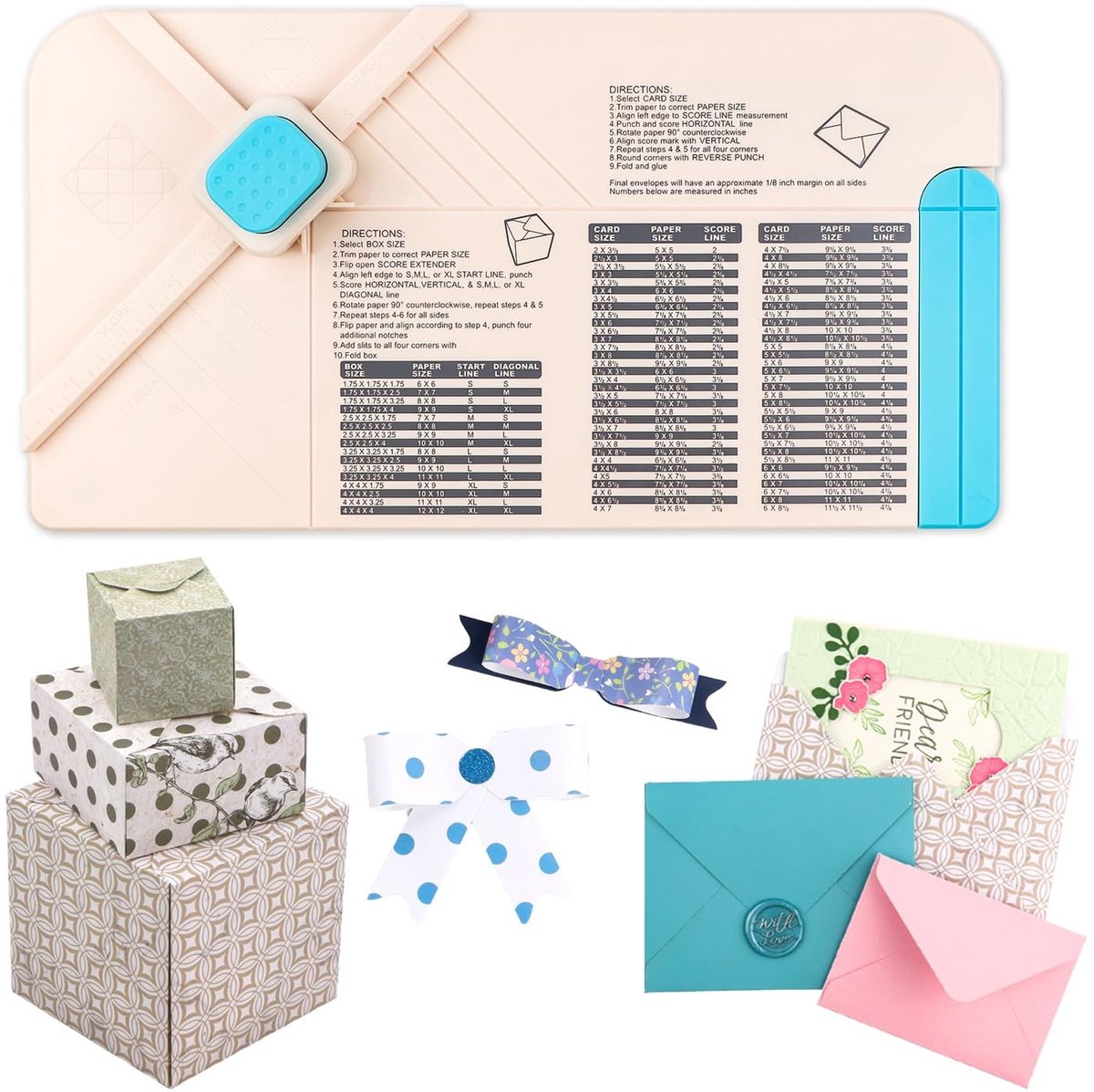 3-in-1 Envelope Perforatiebord - Voor het Maken van Enveloppen en Geschenken