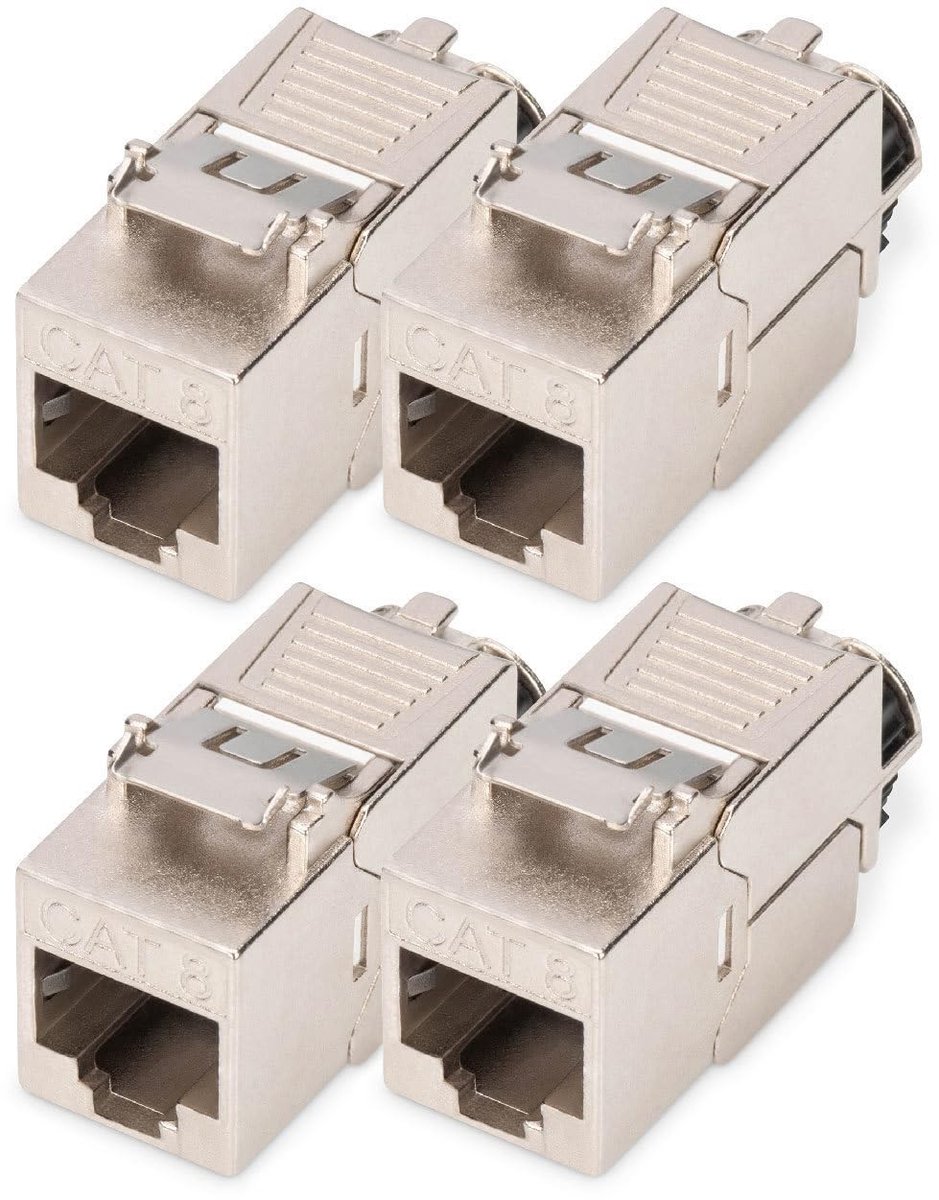 Keystone Module Cat 8 - RJ45 Netwerksokkel met 360° Scherming