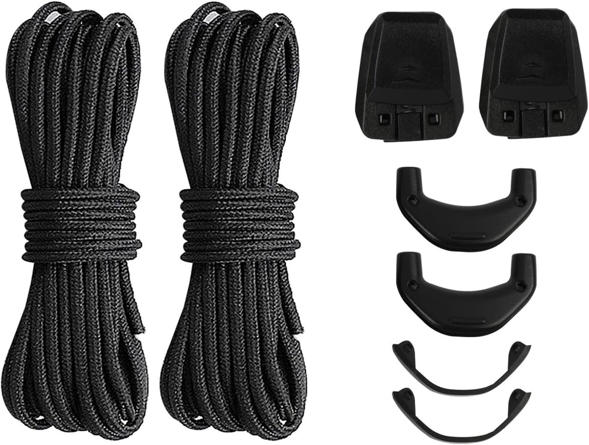 Vervangende veters voor skischoenen, 1.5 mm dun vetersysteem met snelle sluiting, ideaal voor sport en buitenactiviteiten, geschikt voor skischoenen en wandelschoenen