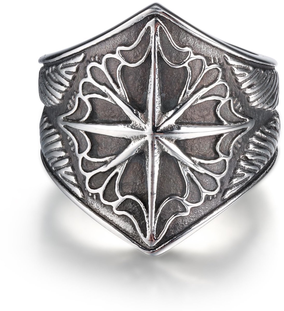 Viking Octet Star Ring - Roestvrij Staal - Uniseks