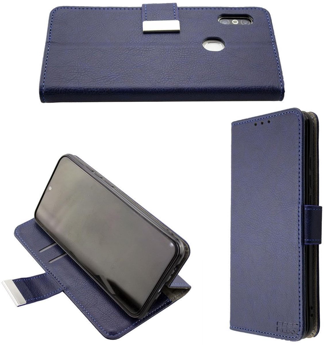 Bookstyle Hoes voor Gigaset GS290 - Blauwe Kunstleer