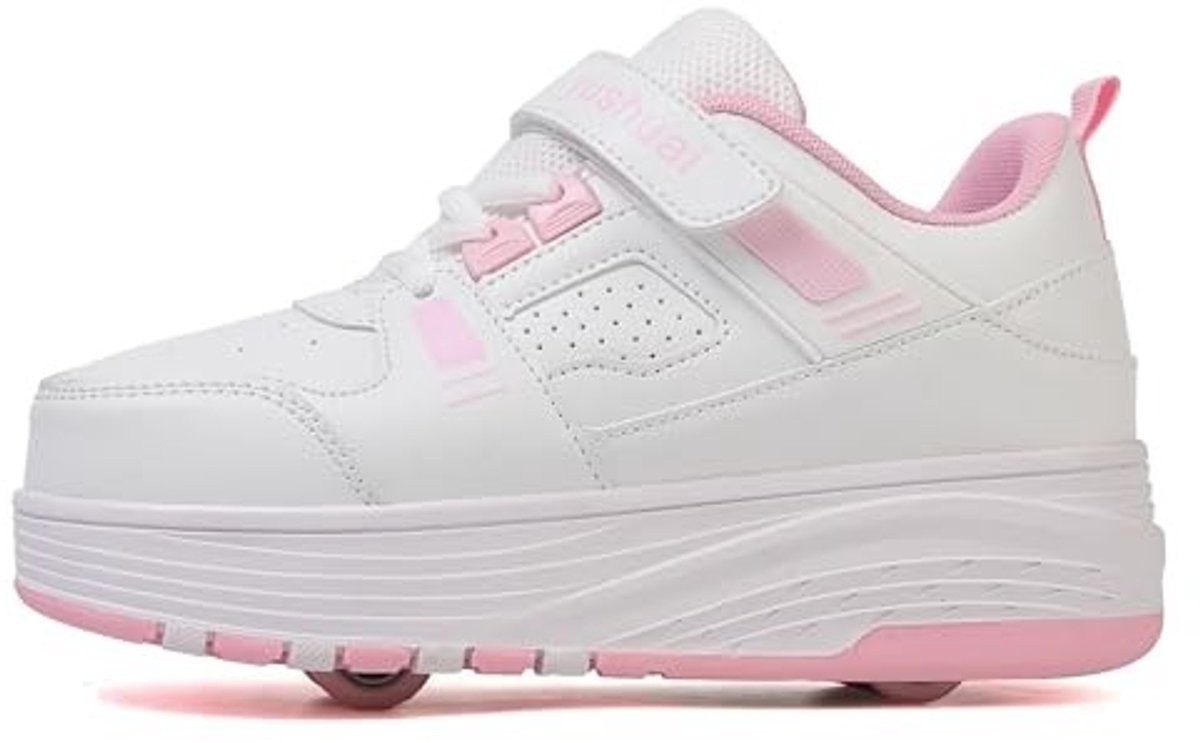 Kinderschoenen met Retractable Roller Skates - Roze