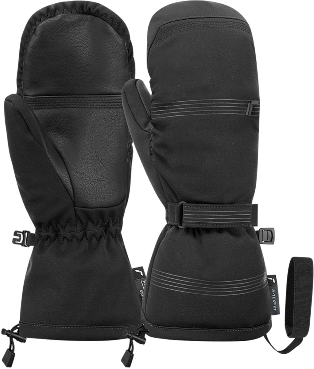 Vrouwen wanten - Warm en waterdicht - Wit-zwart - M