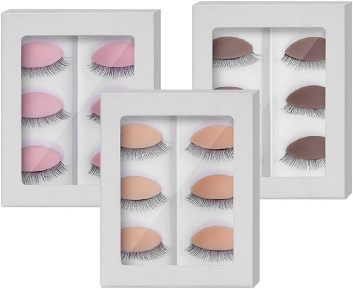 Oefenwimpers voor wimpertraining - Zelfklevende wimperstrips voor beginners en schoonheidssalons, dubbellaags en ideaal voor wimperverlenging