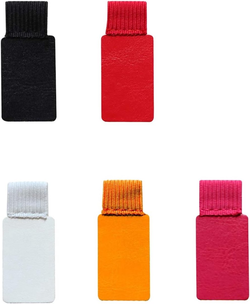Pen Loop Houder Set van 5, Zelfklevende Elastische Pennenhouders voor Notitieboekjes en Journals, Multicolor en Rectangular Design
